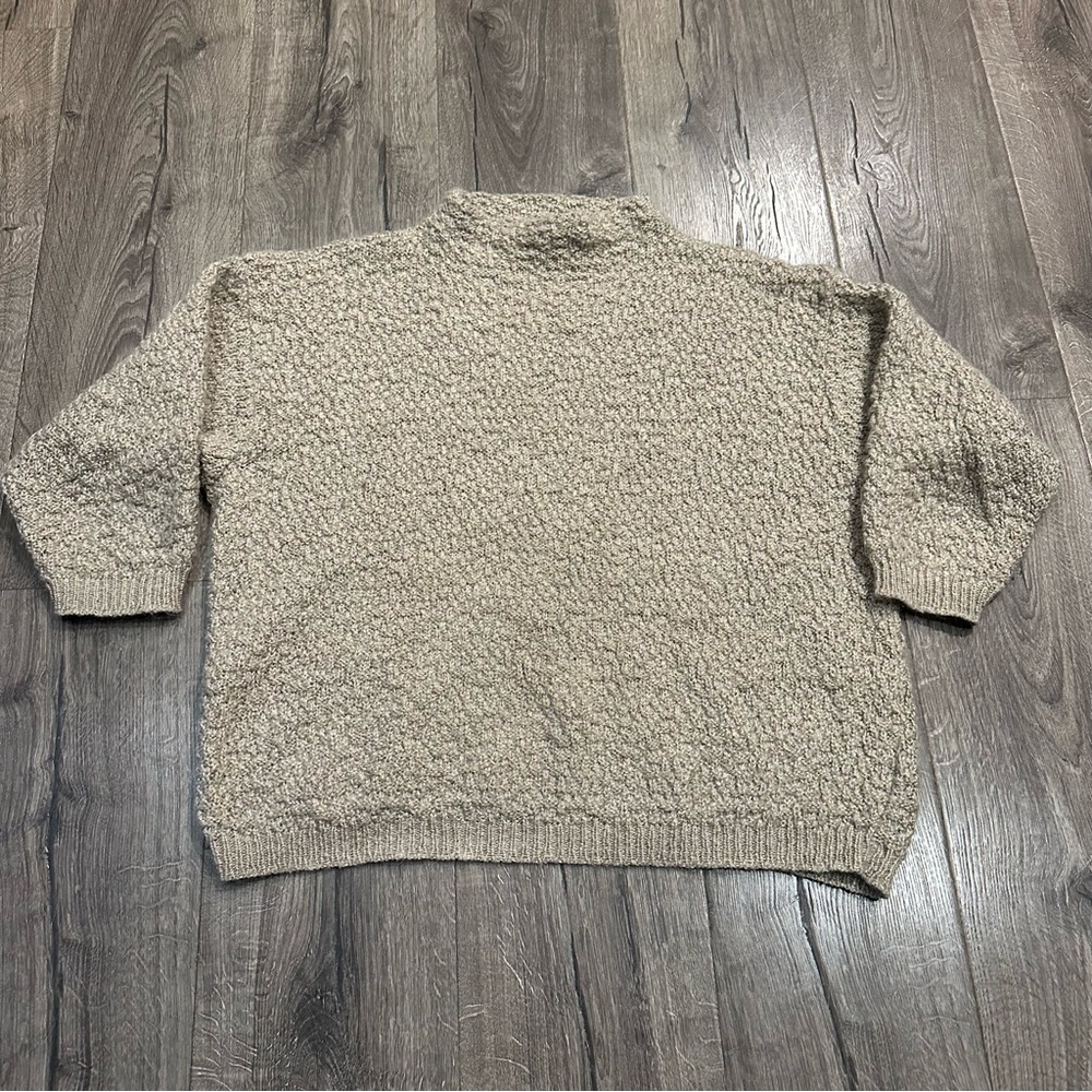 VINTAGE Alps Sweater Women's Sz Medium High Neck Chunky Knit Mohair Ski Aspen - Picture 9 of 9